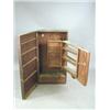 Image 1 : An unusual 18th/19th century mahogany wall mounted instrument cabinet, the single door enclosi...