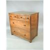 Image 1 : A 19th century colonial rosewood chest of drawers, with ivory escutcheons, on bun feet, 103cm...