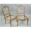 Image 1 : A pair of late 19th century French carved wood and gilt chair frames Est. 200/300...