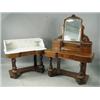 Image 1 : A Victorian mahogany Duchess dressing table and a marble top washstand Est. 700/900...