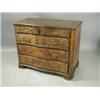 Image 1 : A 19th century continental inlaid walnut serpentine commode, 60cm wide Est. 2500/3000...