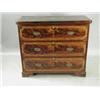 Image 1 : A late 19th century strung and inlaid mahogany chest of drawers, 121cm wide Est. 400/600...