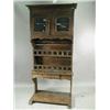 Image 1 : An 18th century Flemish carved oak and walnut glazed buffet, 224cm high Est. 500/800...