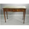 Image 1 : A George III style mahogany serpentine crossbanded canteen sidetable, 113cm Est. 300/350...