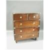 Image 1 : A 19th century military chest of two short and three long drawers, 91cm Est. 650/800...