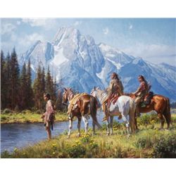 RIVER’S EDGE GICLEE CANVAS PRINT By Martin Grelle