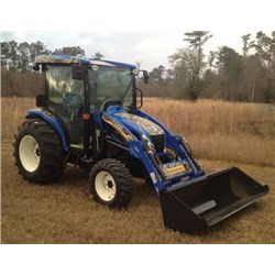 BOOMER 3050 CAB CVT TRACTOR WITH LOADER By New Holland