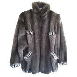 NATURAL RACCOON FUR COAT – SIZE L By Paparazzi Fur