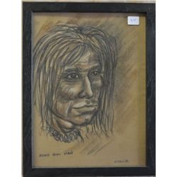 HOPI CHARCOAL DRAWING