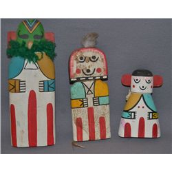 THREE HOPI FLAT DOLLS