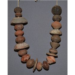 PRECOLUMBIAN POTTERY BEADS