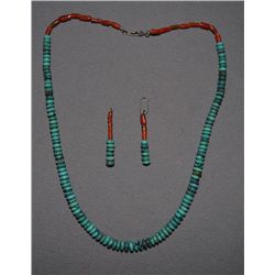 PUEBLO NECKLACE AND EARRINGS