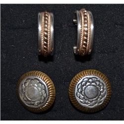 TWO PAIR OF EARRINGS