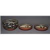 Image 2 : THREE SANTO DOMINGO POTTERY BOWLS