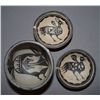 Image 6 : THREE SANTO DOMINGO POTTERY BOWLS