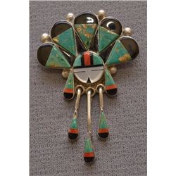 ZUNI SILVER PIN/PENDANT