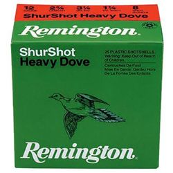 Rem RHD126 Shurshot Heavy Dove Loads 12 ga 2.75" 1-1/8 oz 6 Shot 25Box/10Case UPC # 47700508603 1 Cs