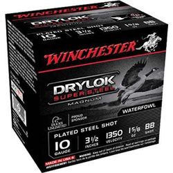 WinXSC10BB SuperX Drylok PlatedSuperSteel 10ga 3.5" 1-5/8oz BB Shot25Bx/10CaseUPC#20892107083 1-case