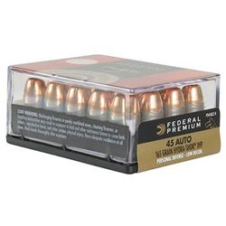 Federal PD45HS3H Premium 45 ACP Hydra-Shok JHP 165 GR 20Box/10Case UPC # 29465091514 2-Cases