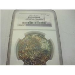 1879-S UNCIRCULATED DETAILS NGC MORGAN SILVER DOLLAR