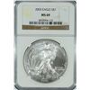 Image 1 : 2003 AMERICAN SILVER EAGLE, NGC MS-69 NICE!