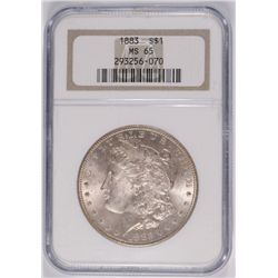 1883 MORGAN DOLLAR NGC MS-65