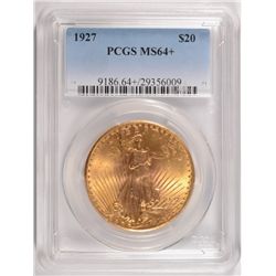 1927 $20 GOLD ST. GAUDENS PCGS MS-64+