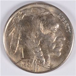 1937-S BUFFALO NICKEL,MS-64