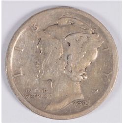 1921 MERCURY DIME, F/VF   KEY DATE!