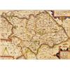 Image 1 : Map. An early 17th Century map of Staffordshire by William Kip, hand tinted, 27cm x 38cm, 10 3/4 i