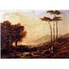 Image 1 : 19th Century Continental School. Figures in an Italianate landscape, on board, verso bears indist