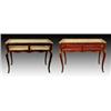 Image 1 : A pair of Louis XV style Spanish mahogany and gilt brass mounted display cases, 20th Century, the