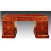 Image 1 : A mid Victorian burr walnut desk, stamped T. Wilson, 68 Great Queen Street, London, circa 1860, t