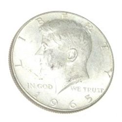 1965 SILVER KENNEDY HALF DOLLAR *NICE EARLY HALF DOLLAR*!! SILVER HALF DOLLAR CAME OUT OF SAFE!!