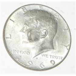 1969-D SILVER KENNEDY HALF DOLLAR *NICE EARLY MS HALF DOLLAR*!! SILVER HALF DOLLAR CAME OUT OF SAFE!