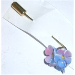HAND PAINTED FLOWER PIN!! PIN CAME OUT OF SAFE!!