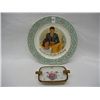 Image 1 : President and Mrs. John F Kennedy Decorative Plate and Porcelain Ash Tray