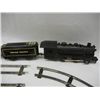 Image 2 : Train Engine, 3 Metal Train Cars, and Train Tracks