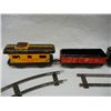 Image 3 : Train Engine, 3 Metal Train Cars, and Train Tracks