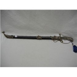 Sword w/ Horse Hilt and Scabbard