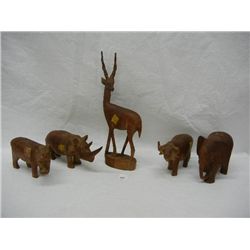 Hand Carved Safari Animals, made in Kenya, by Desmo Products