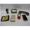 Image 3 : 4 Trinket Boxes, Gorham Silver Plated Phone Receiver Cover, 5th Ave. Compact Mirror, and Small Silve