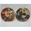 Image 1 : 2 Norman Rockwell Plates, by Knowles: "The Lighthouse Keeper's Daughter" and "The Toy Maker"