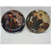 Image 1 : 2 Norman Rockwell Plates, by Knowles: "The Lighthouse Keeper's Daughter" and "The Music Maker"