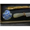 Image 2 : Genuine Mother of Pearl Dip Pen and Hand Painted Letter Opener, by Bloom Bros.  Co.