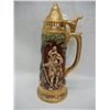 Image 1 : Large Gold Trimmed Beer Stein