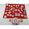 Image 1 : Misc. Political Buttons: Nixon, Goldwater/Miller, FDR, Truman/Barkley, and Others