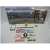 Image 1 : Dale Earnhardt, Sr. Framed Picture, Race Photograph, and Collector Card, Dale Earnhardt, Jr. Shot Gl