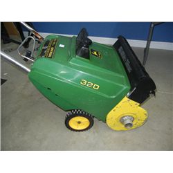 John Deere 320 Snow Thrower, 20"Single Stage, 120cc, 2 Cycle