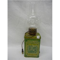 Crystal Cane Brand Pure Cane Sugar Tin Electric Lamp